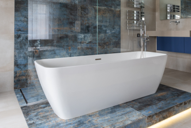 Freestanding Double Ended Jet-Massage Tub