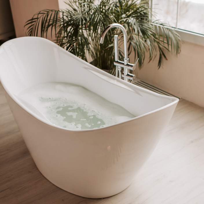 Double Slipper Freestanding Tub