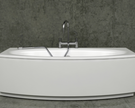 Acryic Double Ended Freestainding Tub