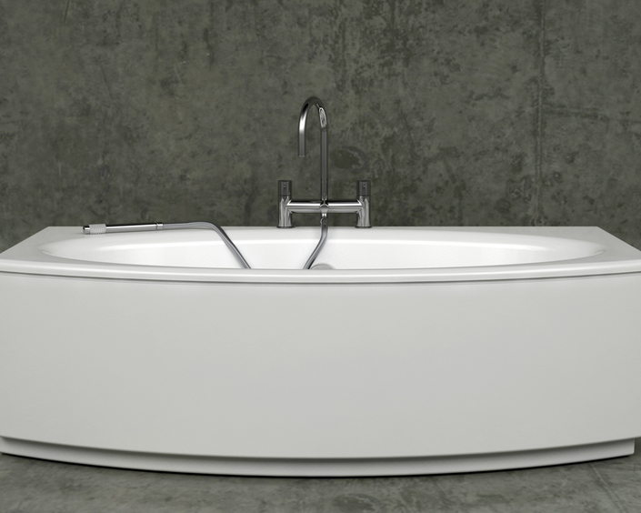 Acryic Double Ended Freestainding Tub